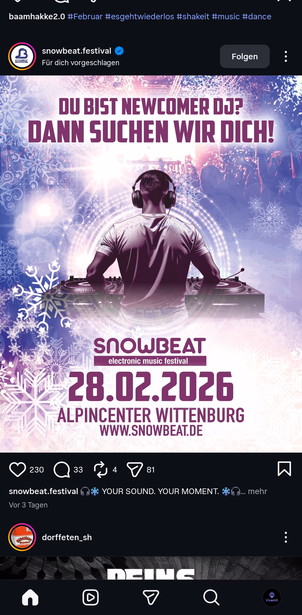 SNOWBEAT electronic music festival  - Tickets & Info @ viventii.com
